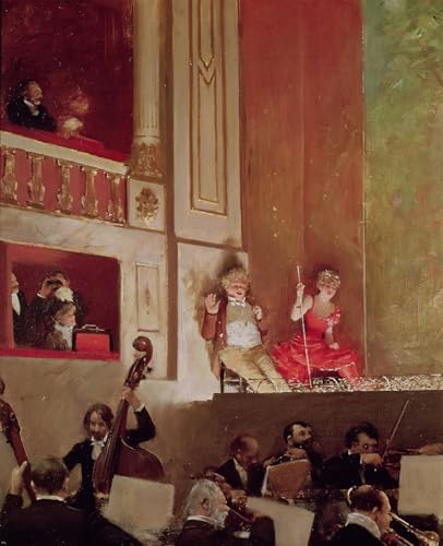 Toile murale abstraite Revue Au Théâtre Des Variétés déco salon 60x90
