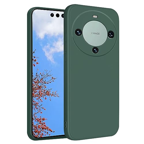Coque Huawei Mate 60 Pro silicone antichoc fine vert foncé