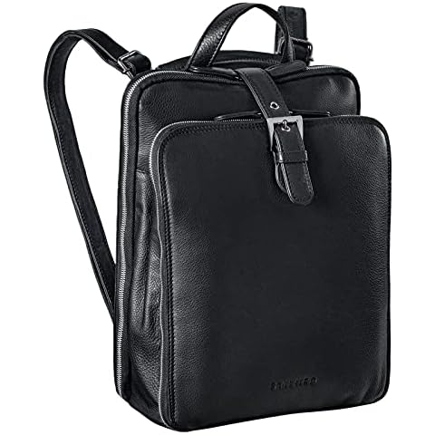 STILORD 'Vienna' Mochila de Cuero Bandolera Cover