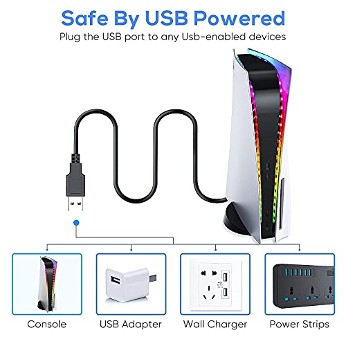 image for FASTSNAIL LED Light Strip for All PS5 Model, Accessories for PS5 Pro/P