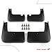 A-Premium Set of 4PCS Mud Flaps Splash Guards Mudguards Mudflaps with Hardware Kits Accessory Compatible with Hyundai Elantra 2017 2018 2019, Sedan, Front and Rear (Driver & Passenger Sides)