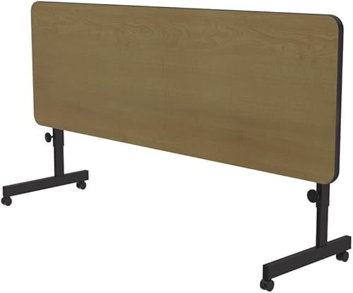 Miniatura 2 de Correll Deluxe (HPL) - Mesa de oficina abatible, 24 x 72 pulgadas, color granito Montana