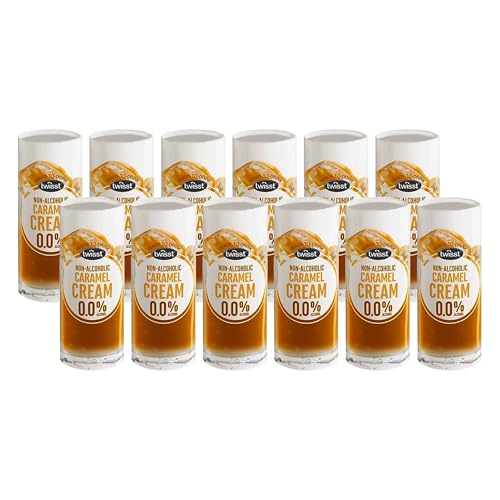 Twisst Caramel Cream – Alcohol Free Irish Whiskey Cream Drink | Non Alcoholic Cream Drink with Caramel & Vanilla Flavours | Gluten Free (Pack of 12)