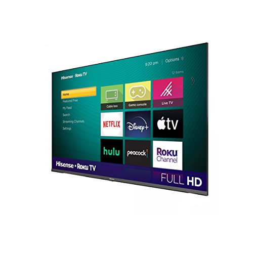 Hisense 40-Inch Class 2K Full Hd Led Lcd Smart Tv Motion Rate 120 Gaming Mode Compatible With Alexa & Google Assistant + Free Wall Mount (No Stands) 40H4030F3 (Renewed) #TOP1