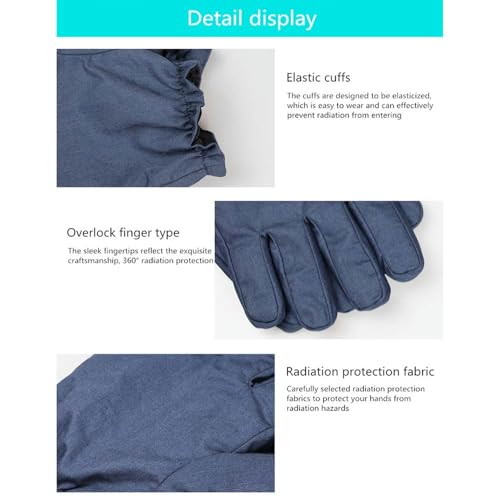 Guantes de tela antirradiación con blindaje EMC y EMF para soldadura TIG unisex 5