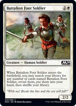 Magic: The Gathering - Battalion Foot Soldier - Core Set 2020