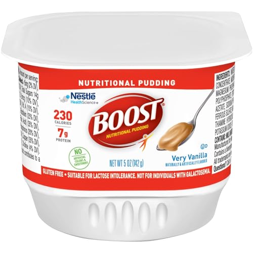 Boost Nutritional Chocolate Flavor Ready to Use Pudding 5 oz. Can [Pack of 4]