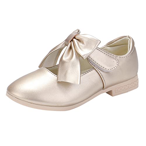 Mary Jane Dress Shoes Bows for Girls Low Heels Toddler Little Kid Pump Shoes Bowknot Girl Wedding Church Shoes