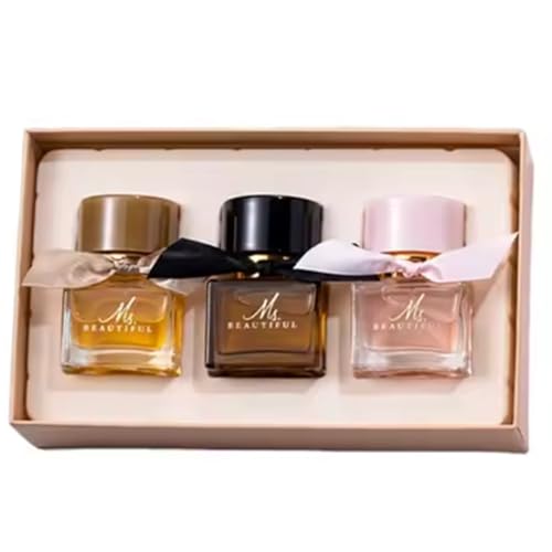 Parfums Top 10 "Ms. Beautiful"- Caja lujosa de cartón que contiene 3 x 30 ml. botellas en miniatura de LUJO