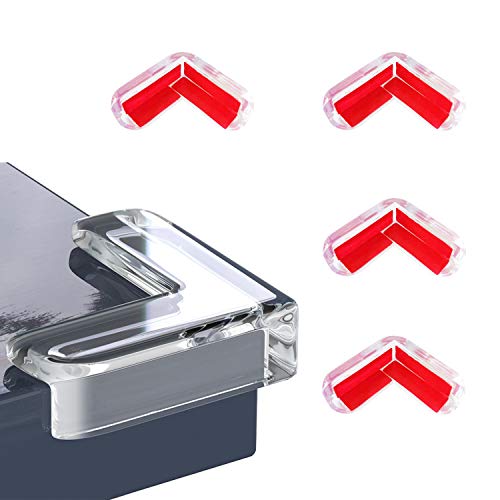 Corner Protector, Baby Proofing Table Corner Guards, Keep Child Safe, 4 Pack L-Shaped, High Resistant Adhesive, Sharp Table Corner Protector