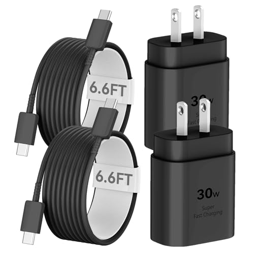 Phone 16 15 Charger Fast Charging, 30W USB C Phone 16 15 Pro Max Charger Block with 6.6FT Long C Chargers Cord Cable for Phone 16 15 Pro Max/16 15 Pro/16 15 Plus/16/15, iPad-Black