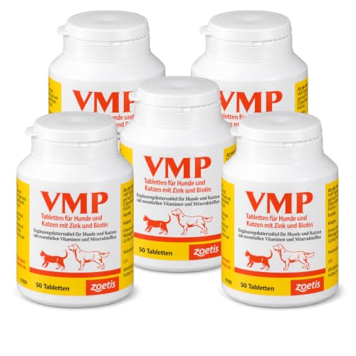 VMP Tabletten | Für Hunde & Katzen | 5 x 50 Stück | Vitamine & Eiweiß