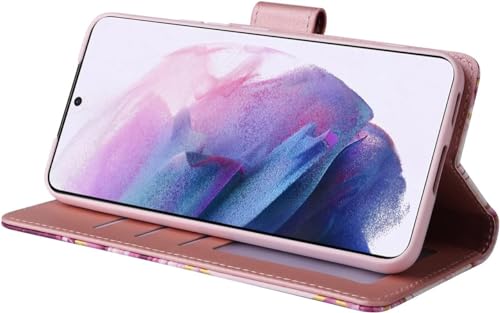 Image of ClickCase for Redmi Note 15 Pro 5G Marble Series Faux Leather Back Case Card Holder Wallet with Magnetic Closure Flip Cover for Redmi Note 15 Pro 5G (Wine Purple)