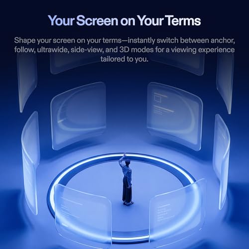 Image of XREAL 1S AR /XR Glasses, 500 inch Virtual Screen Smart Glasses with 52 FOV, Native 3DoF, REAL 3D, Powered by X1 Chip, Supports All USB-C DP Devices Including iPhone 17 /16 and Handhelds, like ROG /SteamDeck