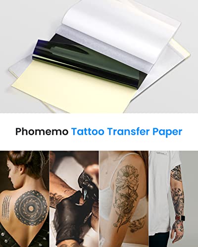image for Phomemo 35 Sheets Tattoo Stencil Paper, Transfer Paper for Tattooing, 
