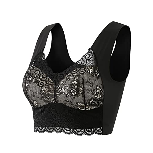 Ropa Interior Hombre Pack Sujetador de Encaje, Sujetador de Talla Grande, Ropa Interior para Mujer, Bralette, Top Corto, Sujetador Femenino Sexy, Top de Tubo Grande, Ropa Interior (Beige, XXXXXL)