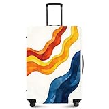 ANNA QUEEN Abstract pattern Travel Luggage Cover Suitcase Protector Suitcase Cover Anti-Scratch,Stretchable Fit for 18-32Inch Luggage,Travel Bag Cover Washable M(fits 22-25Inch suitcase)