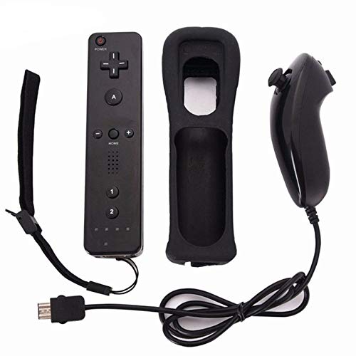 Controle Nintendo Wii Remote Plus + Nunchuck Preto Wii U