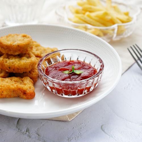 Kanpura Set Of 6 Clear Glass Dipping Bowls Set thumb #3
