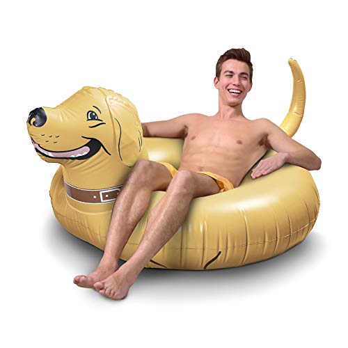 Tera Buddy Up Party Costumes - GoFloats Buddy The Dog Party Tube Inflatable Raft, Float in Style (for