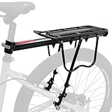 Aikolesa Rear Bike Bicycle Cargo Rack, Aluminum Alloy Bicycle Pannier Rack for Back of Bike Carrier Rack with Quick Release Mountain Road Bike Rear Racks 110-165 lbs Capacity Universal