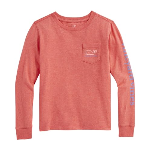 Image of Vineyard Vines Girls Vintage Whale Long-Sleeve Pocket Tee