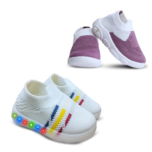 Image of Kids Trending Slip-On Shoes Combo, Pack of 2 (Light Shoe + Musical Shoe)
