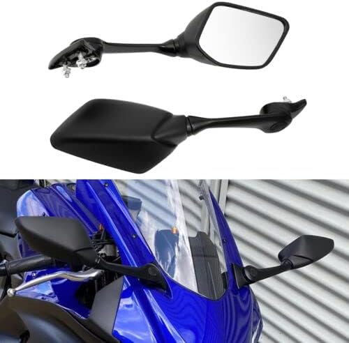 TCMT Left/Right Side Rear View Mirrors Black shell Fit For Yamaha YZF-R7 YZF R7 2021-2025 BEB-26280-00-00/ BEB-26290-00-00
