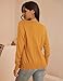 a.Jesdani Long Sleeve Crew Neck Button Down Soft Cardigan Sweaters for Women Mustard L