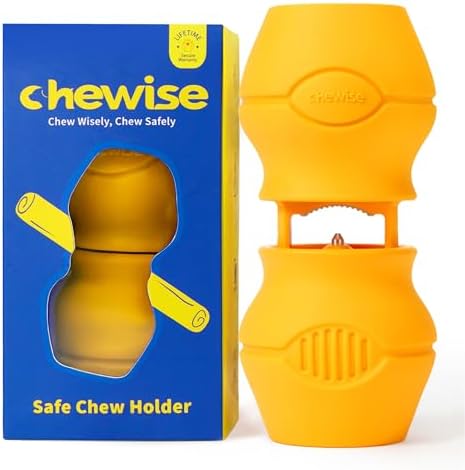 PetClan Chewise Bully Stick Halter – Sicherheit & Robustes Design, BPA-frei, Sicherer Ochsenziemer-Halter gegen Erstickungsgefahr, Geeignet für Verschiedene Kaustangen und Hundegrö