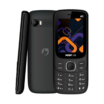 Celular Positivo P41 4G, Tela 2.4", 32MB RAM, Dual SIM, Rádio FM, Bateria 1000mAh - Preto