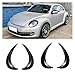 1Pair Front Headlight Eyelids ABS Eyelash Covers Head Light Eyebrows Trim Sticker For VW Beetle 2012-2018 Accessories(Glossy Balck)