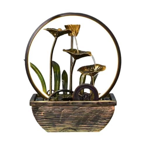 Fontaine de bureau circulaire rockery pour un salon zen