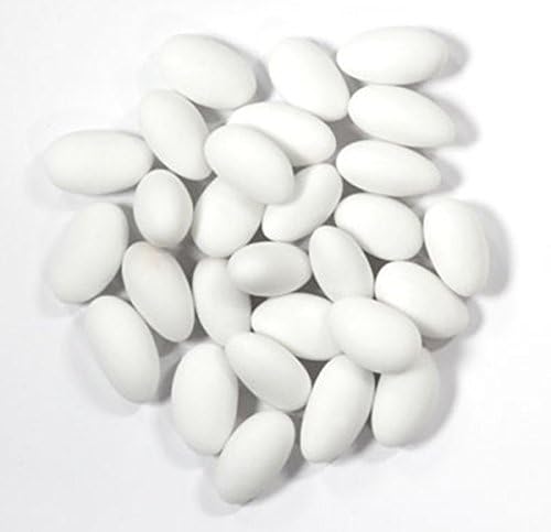 Italian Fine White Confetti Trinacria - Jordan Almonds - 1 Kilo (1000 grams)