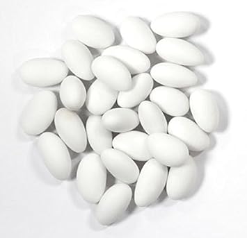 Italian Fine White Confetti Trinacria - Jordan Almonds - 1 Kilo 1000 grams
