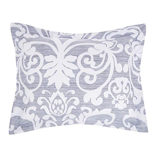 Amazon Basics King Size Comforter Sets, Ultra-Soft Lightweight Microfiber Reversible 3-Piece Bedding, Gray Medallion - Image 4