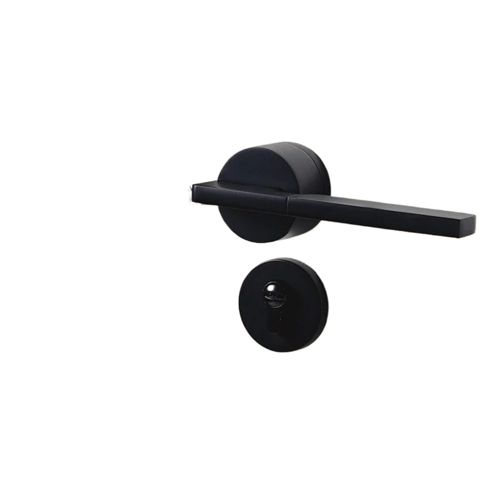 OPTEPYOE Door Handle Indoor Lock Wooden Door Silent Split(Dumb Black)