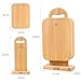 Bamboo Cutting Board Set for Kitchen,Small Cutting Boards with Holder,Serving Boards for Sandwich Cheese Meal Breakfast