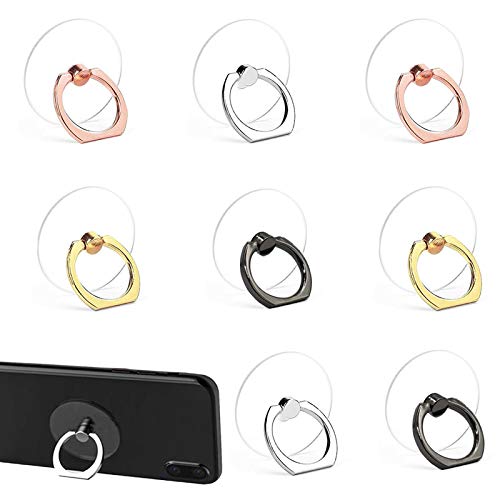 IHUIXINHE 8 Teiliger Handy Ring Halter, Phone Ring Halterung Universal 360° Drehbarer Smartphone Fingerhalter für Phone XS Max XS XR X, Phone 8 8 Plus 7 7 Plus, Samsung S9 S8 S7 S6 S5 S4 Cover