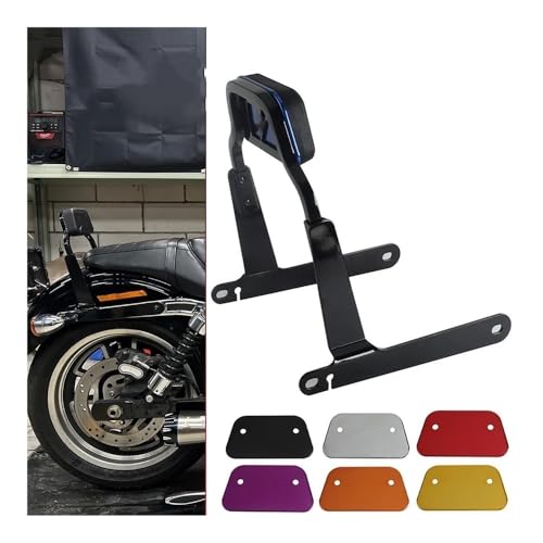 Dossier de moto pour Dyna Switchback sissy bar avec coussin de dossier passager - 2