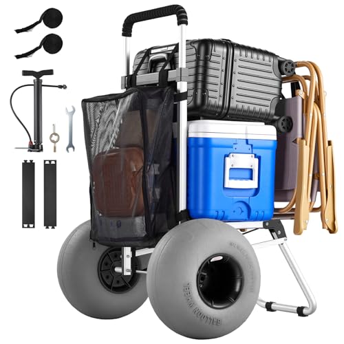 VEVOR Beach Dolly with Big Wheels for Sand, 20" x