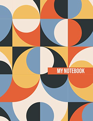 Notebook: Lined Notebook Journal - Bauhaus Edition - 110 Pages (7.44" x 9.69") - Version 3/4