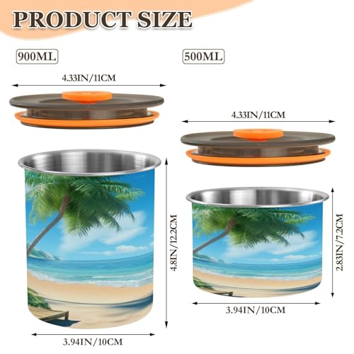 Contenedor de Café Hermético de Acero Inoxidable 17oz miniatura 2