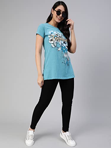 Image of Lyra Women's Cotton Regular Fit T-Shirt