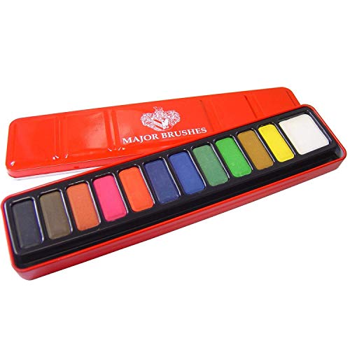 WATERCOLOR PAINTING TIN 12 BLOCKS