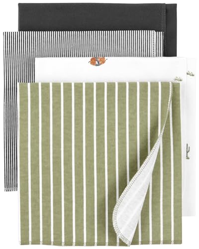 Image of Carter's Baby 4-Pack Receiving Blankets (Green)