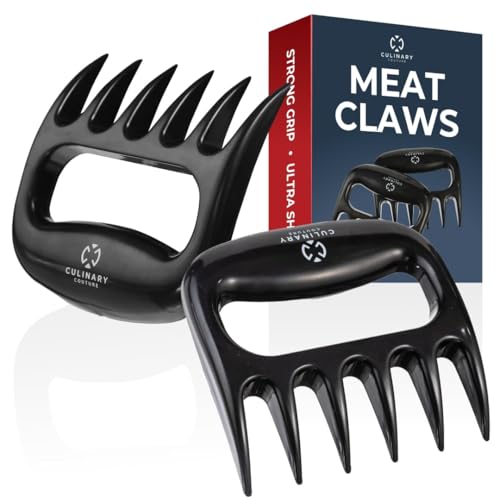 Meat Shredder Claws – Bear Claws Meat Shredder For Pulled Pork, Chicken And Beef, Heat Resistant Plastic Meat-Claws For Shredding, Ergonomic Grip, Dishwasher Safe Bbq Tool