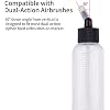 HUIOP Airbrush Bottle,10pcs 65ml Airbrush Paint Bottle Jars Dual Action Siphon Feed Air Brush Airbrushing Accessories with 4pcs Funnel Scale Line Rubber Caps Compatible with Iwata Badger Paasche