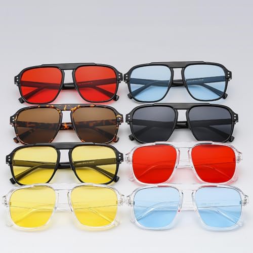Fashion Classic Rectangular Frame Sunglasses Women Style Sunscreen Eyeglasses Unisex Uv4002
