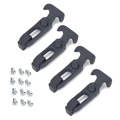 Loquets en caoutchouc flexible en T par 4 avec vis pour boîte à outils et armoire